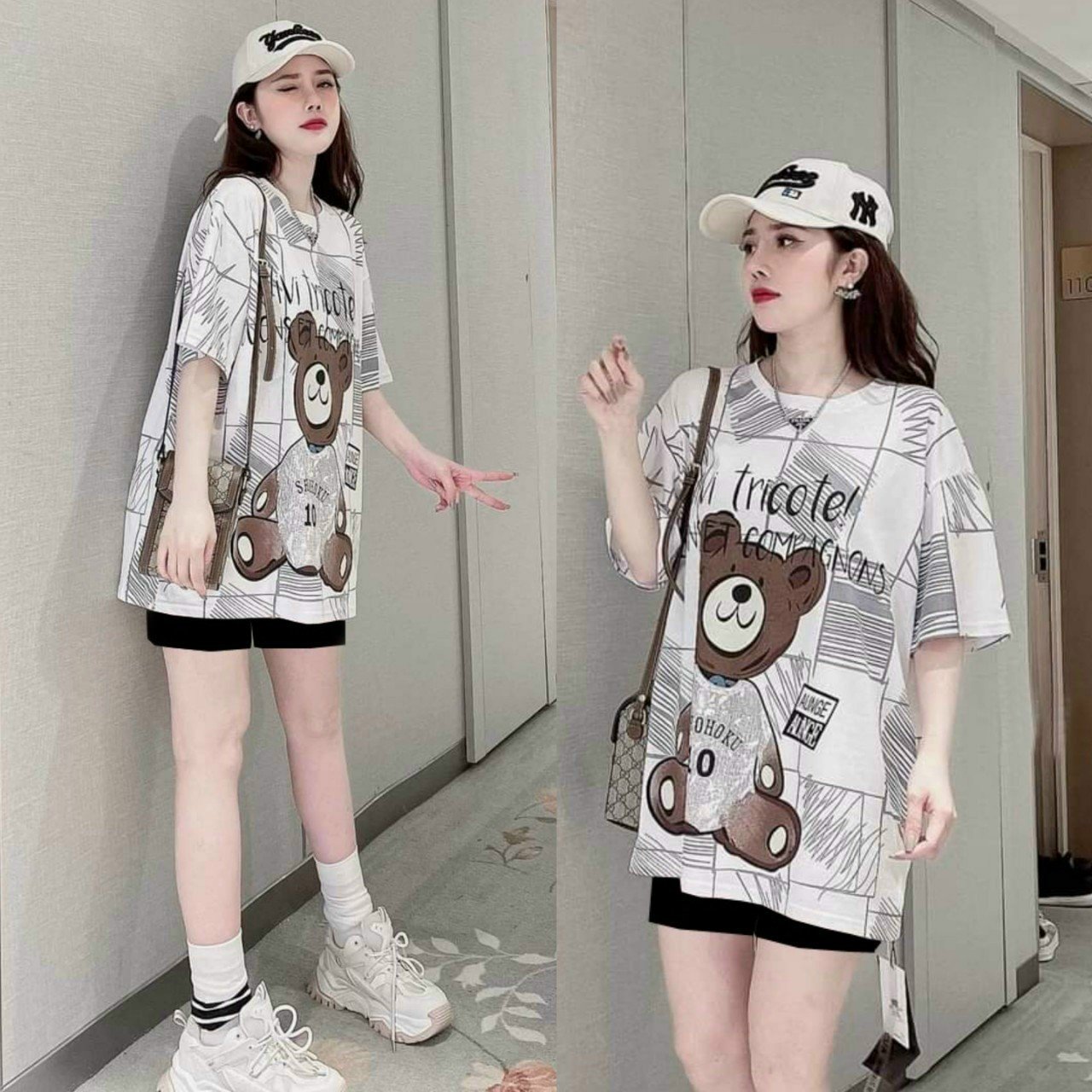 Những mẫu đồ bộ mặc nhà đẹp, với kiểu bộ đùi fom rộng cao cấp